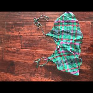 BDG loose cropped plaid tank